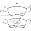 BREMBO P 83 041 - Jeu de 4 plaquettes de frein avant