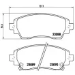 BREMBO P 83 042 - Jeu de 4 plaquettes de frein avant