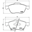 BREMBO P 83 043 - Jeu de 4 plaquettes de frein avant