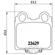 BREMBO P 83 045 - Jeu de 4 plaquettes de frein arrière