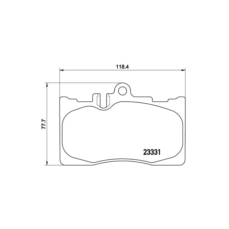 Jeu de 4 plaquettes de frein avant BREMBO P 83 058 - Visuel 1