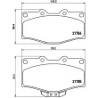 BREMBO P 83 095 - Jeu de 4 plaquettes de frein avant