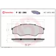 BREMBO P 83 096 - Jeu de 4 plaquettes de frein avant