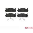 BREMBO P 83 117 - Jeu de 4 plaquettes de frein avant