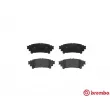 BREMBO P 83 132 - Jeu de 4 plaquettes de frein arrière