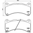 BREMBO P 83 146 - Jeu de 4 plaquettes de frein avant