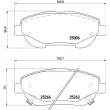 BREMBO P 83 148 - Jeu de 4 plaquettes de frein avant
