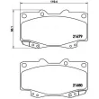 BREMBO P 83 151 - Jeu de 4 plaquettes de frein avant