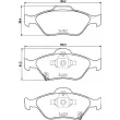 BREMBO P 83 159 - Jeu de 4 plaquettes de frein avant