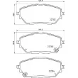 BREMBO P 83 171 - Jeu de 4 plaquettes de frein avant