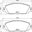 BREMBO P 83 175 - Jeu de 4 plaquettes de frein avant