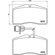 BREMBO P 85 053 - Jeu de 4 plaquettes de frein avant