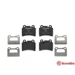 BREMBO P 85 111 - Jeu de 4 plaquettes de frein arrière