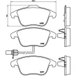 BREMBO P 85 113X - Jeu de 4 plaquettes de frein avant