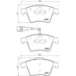 BREMBO P 85 149 - Jeu de 4 plaquettes de frein avant