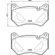 BREMBO P 85 177 - Jeu de 4 plaquettes de frein avant