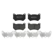 BREMBO P 85 177 - Jeu de 4 plaquettes de frein avant