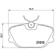BREMBO P 86 011 - Jeu de 4 plaquettes de frein avant
