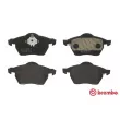 BREMBO P 86 015 - Jeu de 4 plaquettes de frein avant