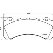 BREMBO P 86 034 - Jeu de 4 plaquettes de frein avant