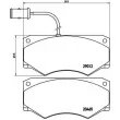 BREMBO P A6 013 - Jeu de 4 plaquettes de frein avant