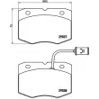 BREMBO P A6 014 - Jeu de 4 plaquettes de frein avant