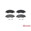 BREMBO P B1 002 - Jeu de 4 plaquettes de frein avant