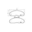 BREMBO P B7 001 - Jeu de 4 plaquettes de frein avant