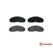 BREMBO P B7 001 - Jeu de 4 plaquettes de frein avant
