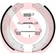 BREMBO S 50 517 - Jeu de mâchoires de frein, frein de stationnement