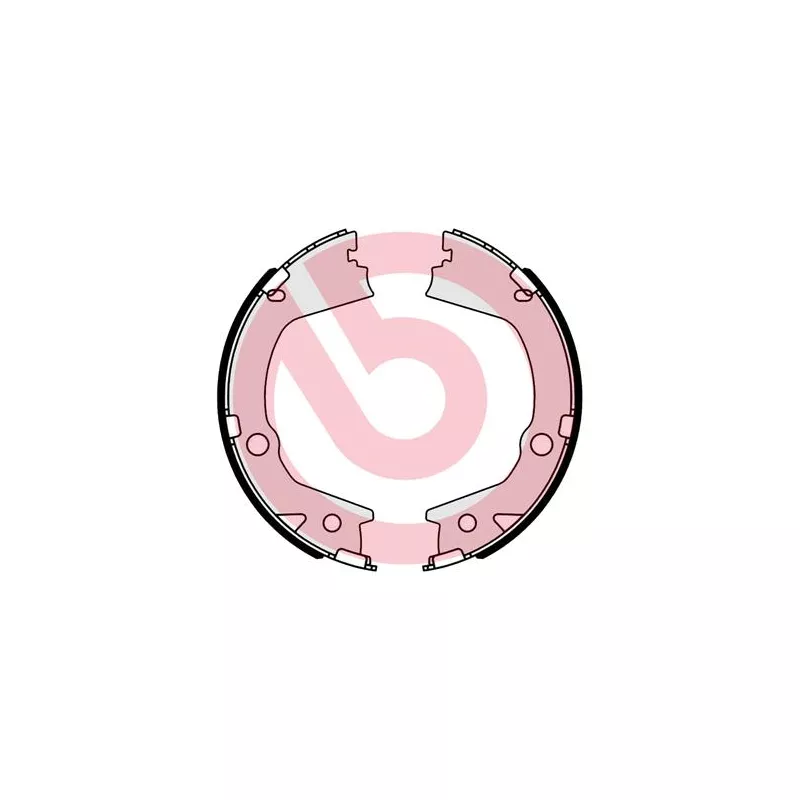 Jeu de mâchoires de frein, frein de stationnement BREMBO S 77 001 - Visuel 1