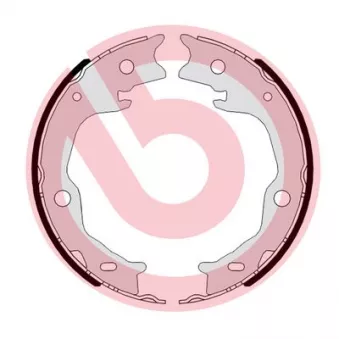 BREMBO S 83 566 - Jeu de mâchoires de frein, frein de stationnement