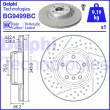 DELPHI BG9499BC - Jeu de 2 disques de frein arrière