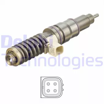 Unité pompe-injecteur DELPHI HRE282 pour MERCEDES-BENZ ATEGO 2 FM 400 - 400cv
