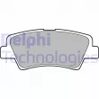 DELPHI LP2295 - Jeu de 4 plaquettes de frein arrière