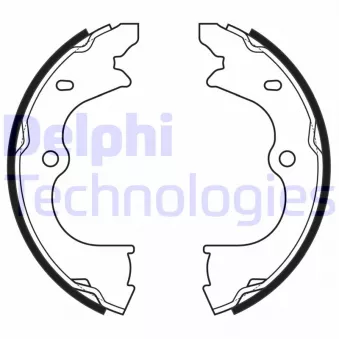 Jeu de mâchoires de frein, frein de stationnement DELPHI LS2173 pour VOLKSWAGEN CRAFTER 2.0 TDI RWD - 177cv