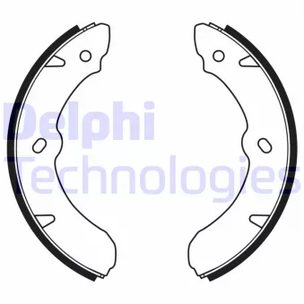 DELPHI LS2177 - Jeu de mâchoires de frein