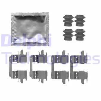 Kit d'accessoires, plaquette de frein à disque DELPHI LX0723
