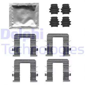 DELPHI LX0728 - Kit d'accessoires, plaquette de frein à disque