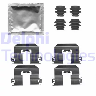 DELPHI LX0729 - Kit d'accessoires, plaquette de frein à disque