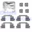 Kit d'accessoires, plaquette de frein à disque DELPHI [LX0759]