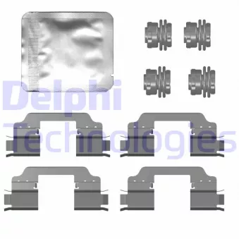 Kit d'accessoires, plaquette de frein à disque DELPHI LX0759 pour FORD KA 1.2 - 85cv