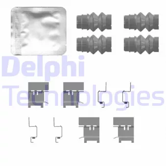 Kit d'accessoires, plaquette de frein à disque DELPHI LX0768