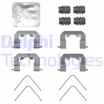 DELPHI LX0771 - Kit d'accessoires, plaquette de frein à disque