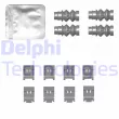 Kit d'accessoires, plaquette de frein à disque DELPHI [LX0772]