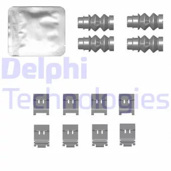 Kit d'accessoires, plaquette de frein à disque DELPHI LX0772