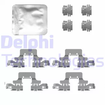 Kit d'accessoires, plaquette de frein à disque DELPHI LX0776
