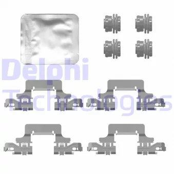 DELPHI LX0777 - Kit d'accessoires, plaquette de frein à disque
