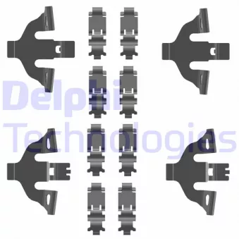 DELPHI LX0781 - Kit d'accessoires, plaquette de frein à disque