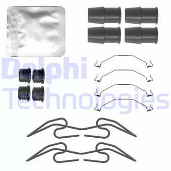 DELPHI LX0783 - Kit d'accessoires, plaquette de frein à disque